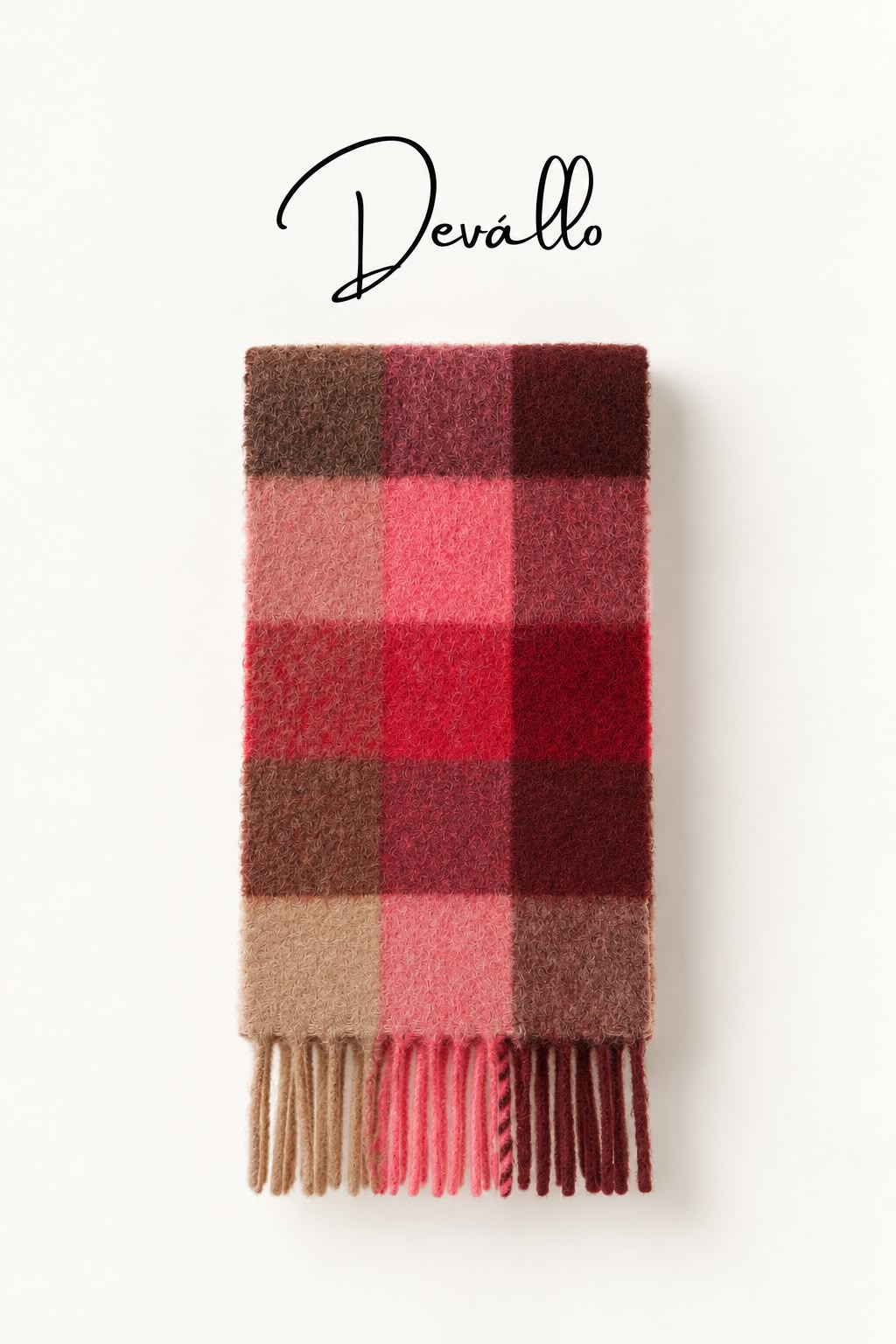 Burgundy Mohair Scarf