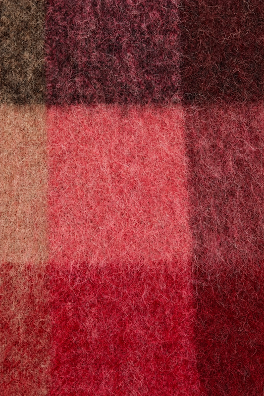 Burgundy Mohair Scarf