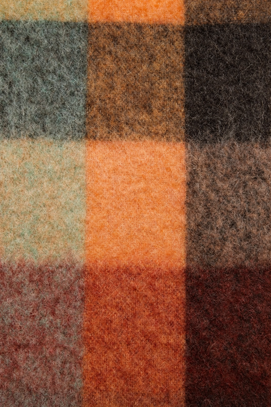 Burnt Orange Mohair Scarf