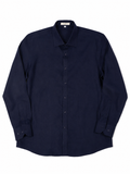 Linen Ease Shirt — Breathable 3D-Tailored Comfort (Navy)