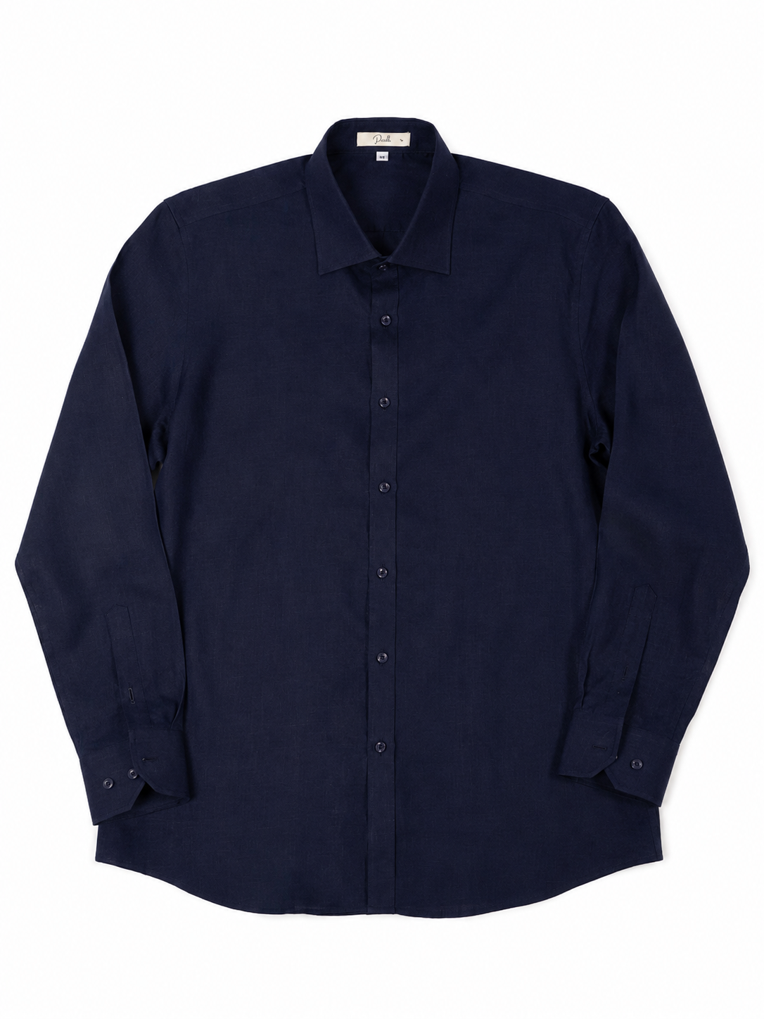 Linen Ease Shirt — Breathable 3D-Tailored Comfort (Navy)