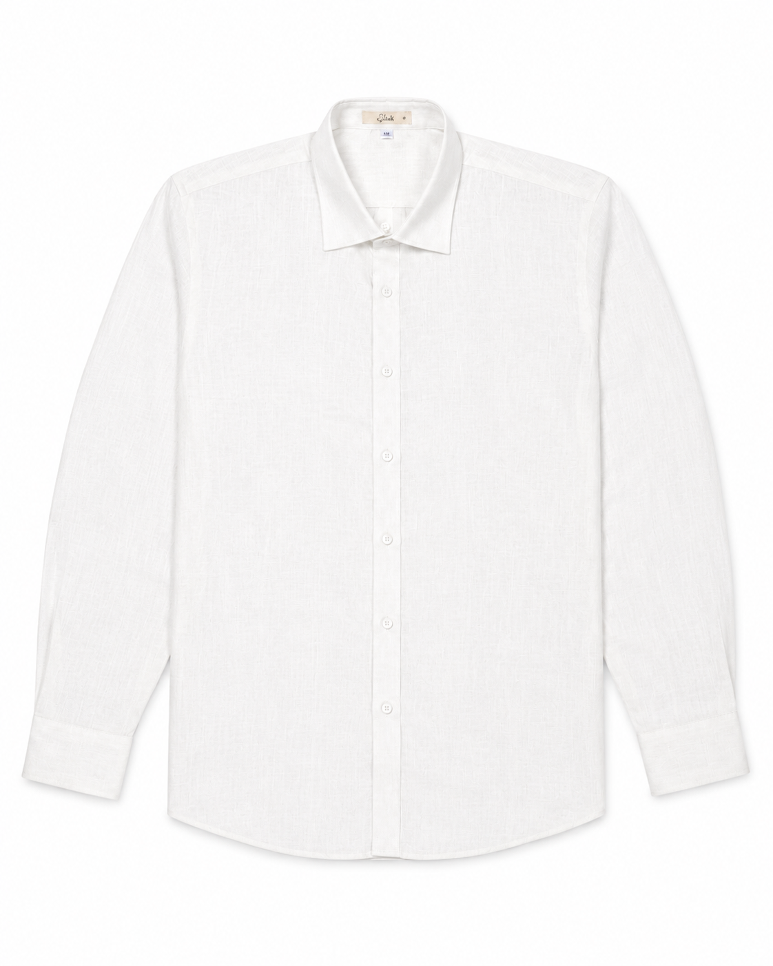 Linen Ease Shirt — Breathable 3D-Tailored Comfort (White)