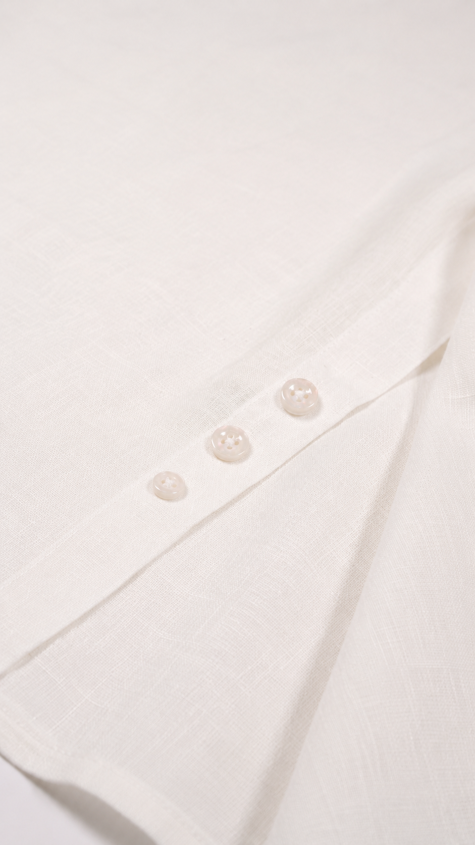 Linen Ease Shirt — Breathable 3D-Tailored Comfort (White)