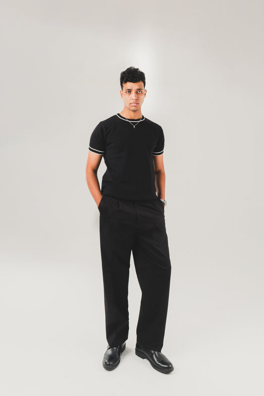 Pleated Pants- Black