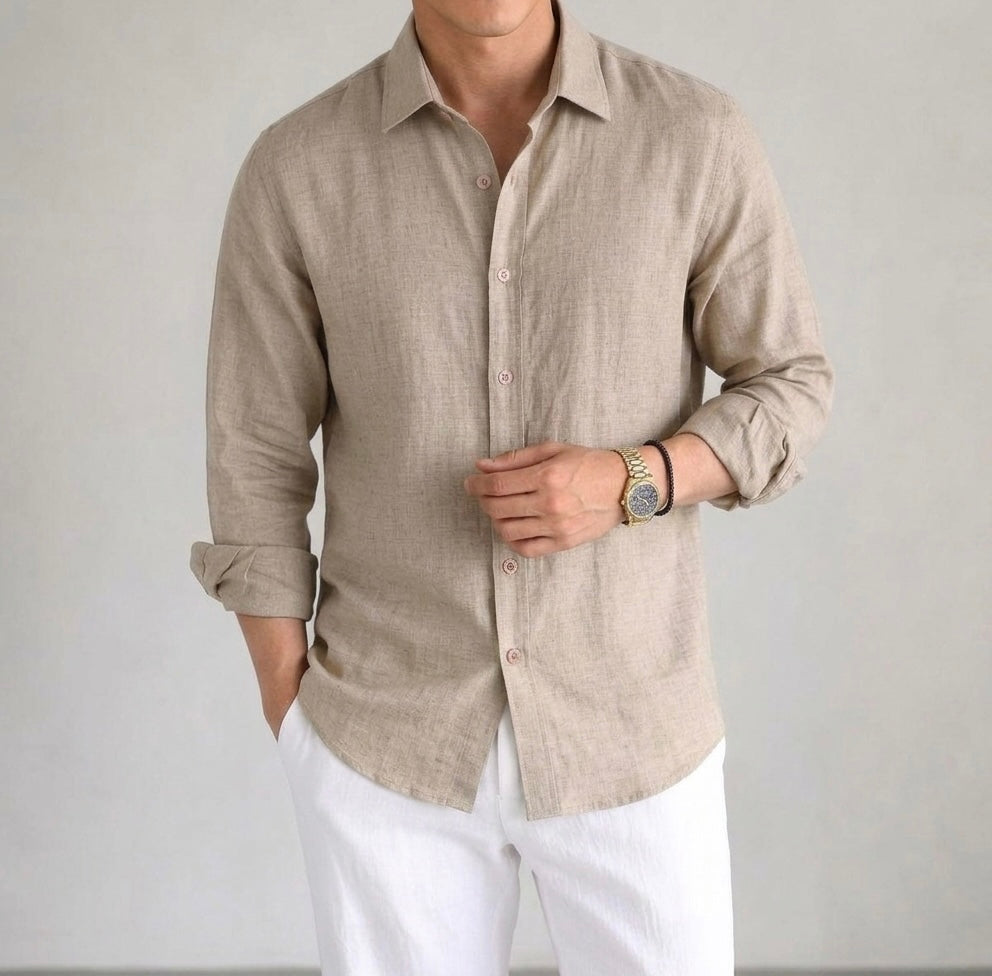 Linen Shirt (Natural Linen)