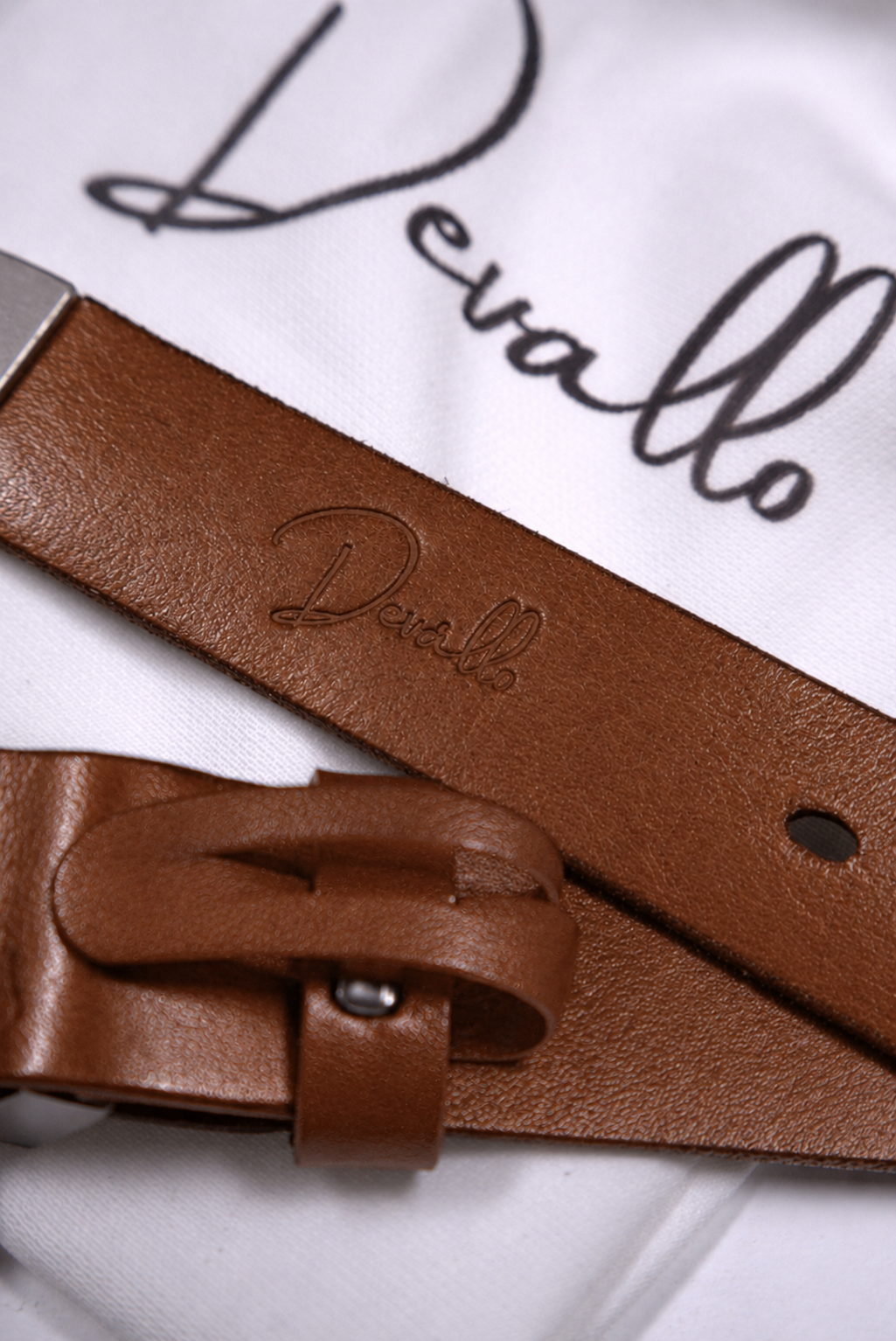 Vintage Western Leather Belt (Brown)