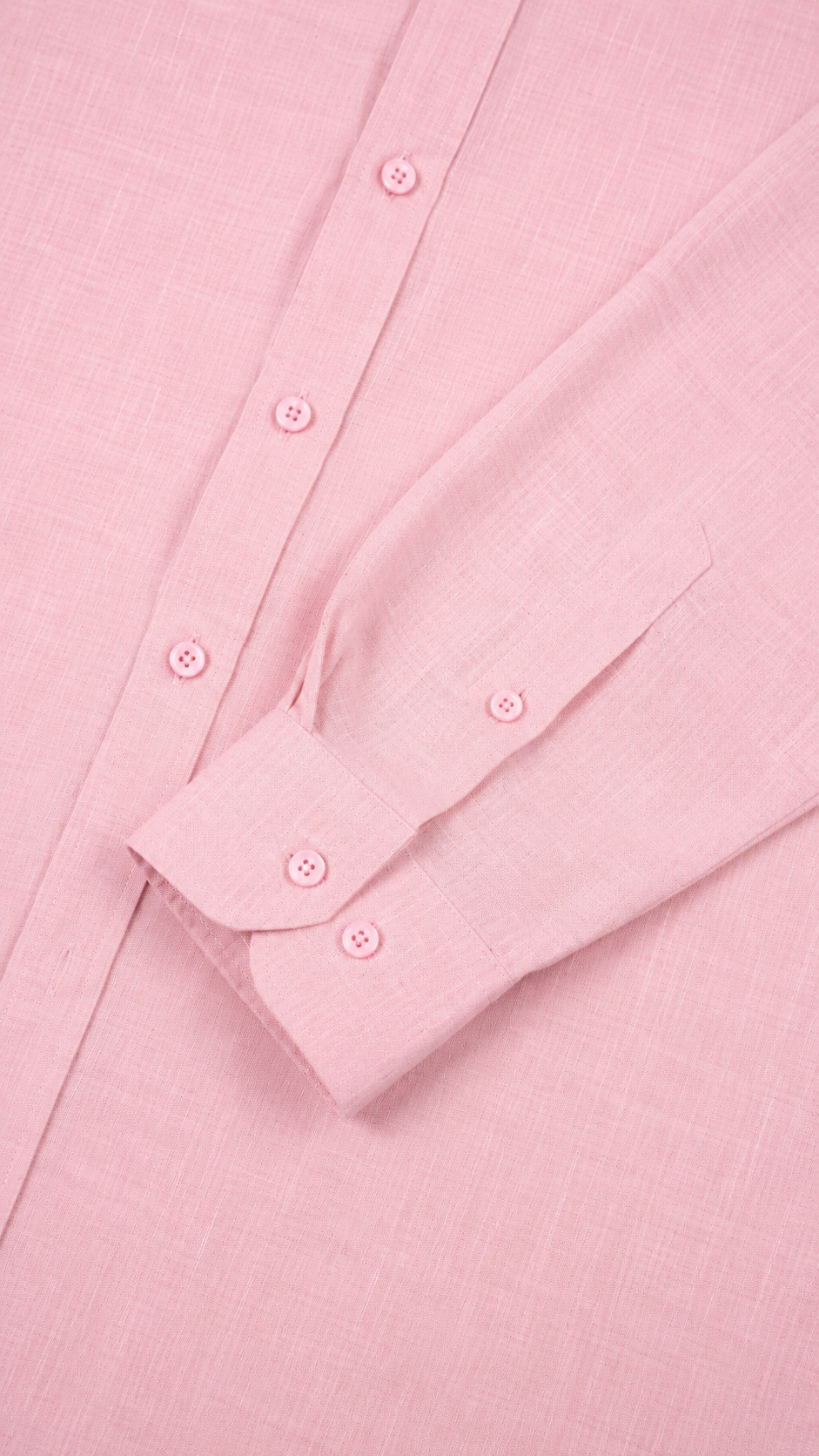 Linen Ease Shirt — Breathable 3D-Tailored Comfort (Pastel Pink )