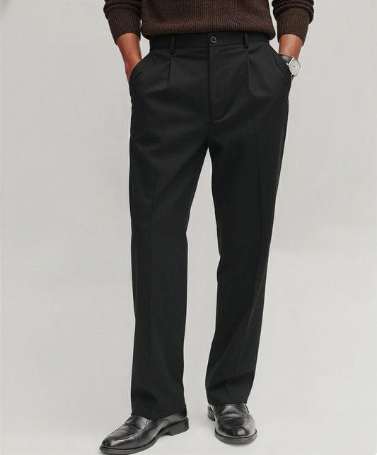 Pleated Pants- Black