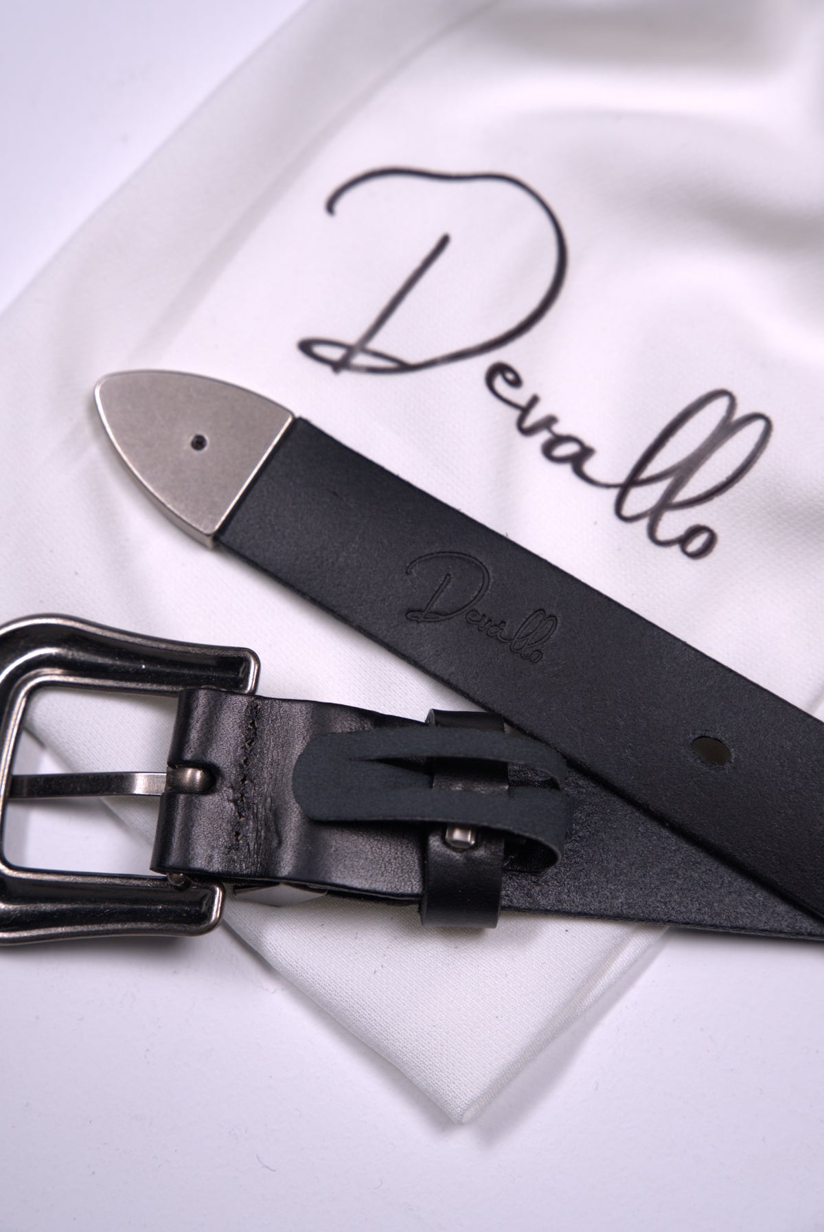 Vintage Engraved Western Leather Belt