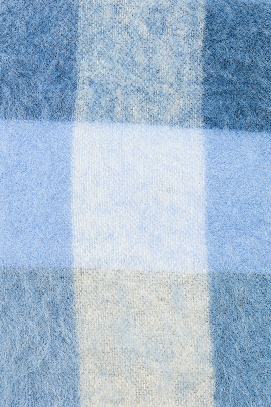 Light Blue Mohair Scarf