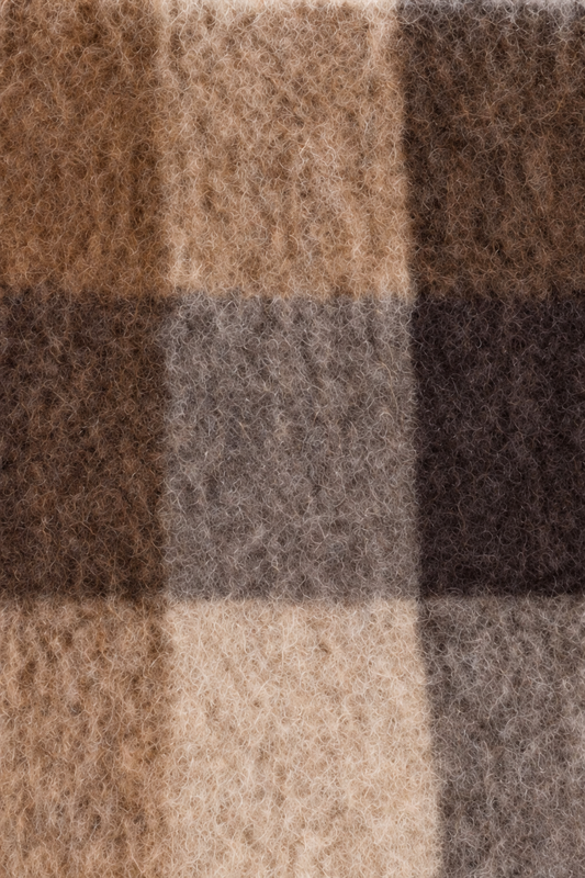 Mocha brown Mohair Scarf