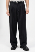 Essential Pleated suite pants(Black)