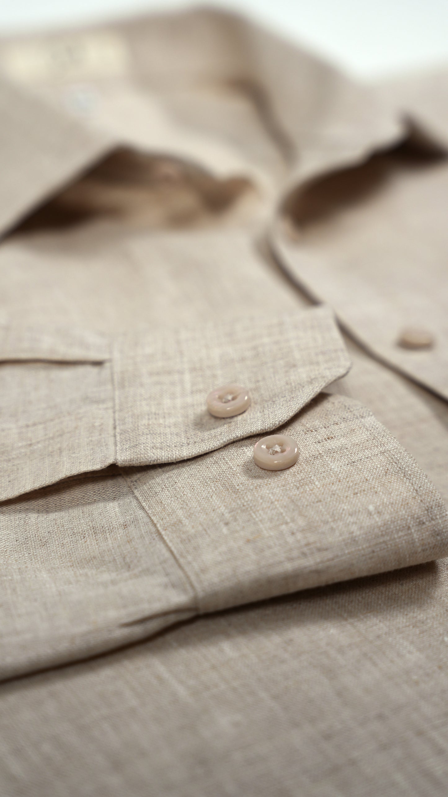 Linen Ease Shirt — Breathable 3D-Tailored Comfort (Natural Linen)