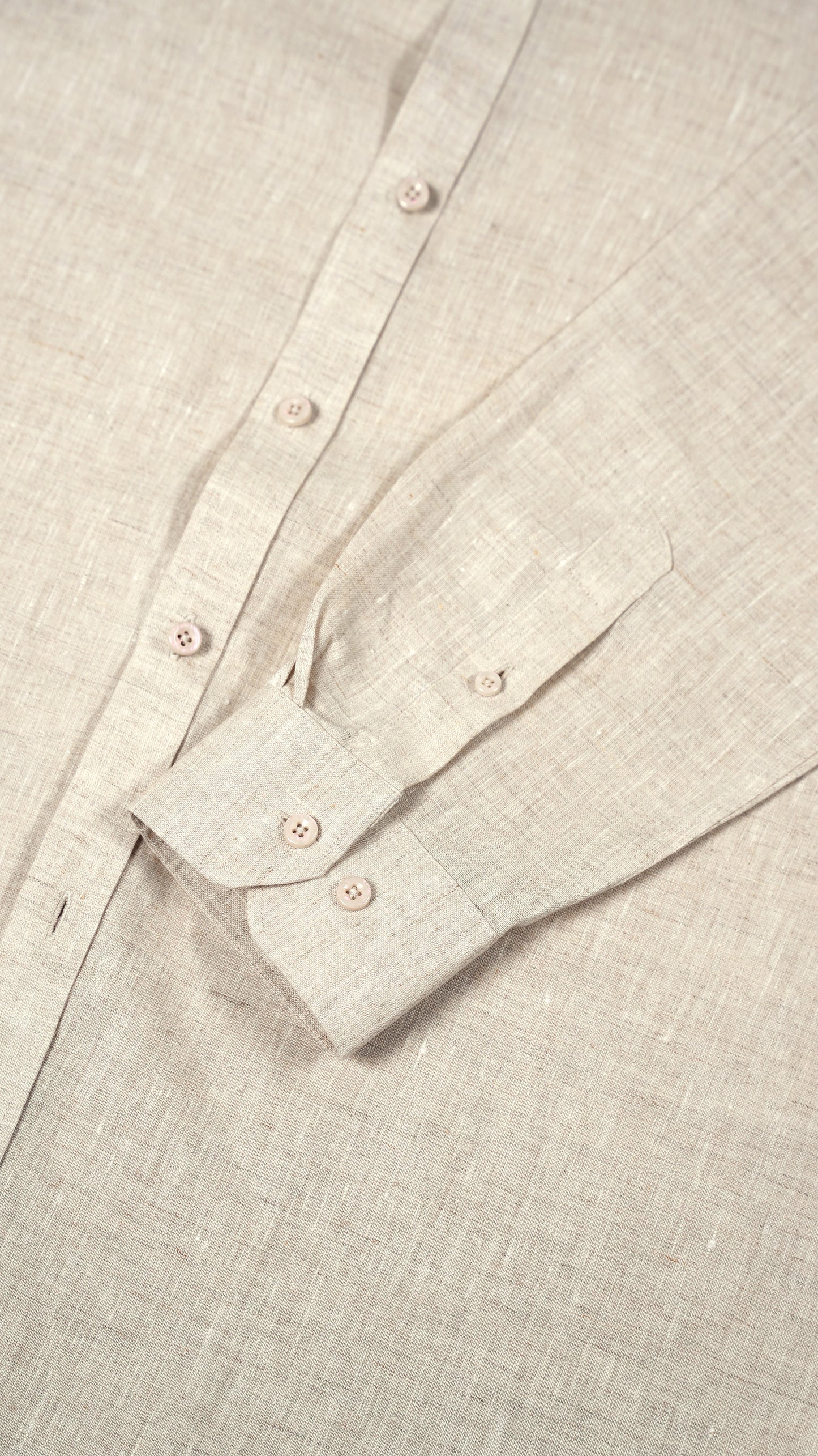 Linen Ease Shirt — Breathable 3D-Tailored Comfort (Natural Linen)