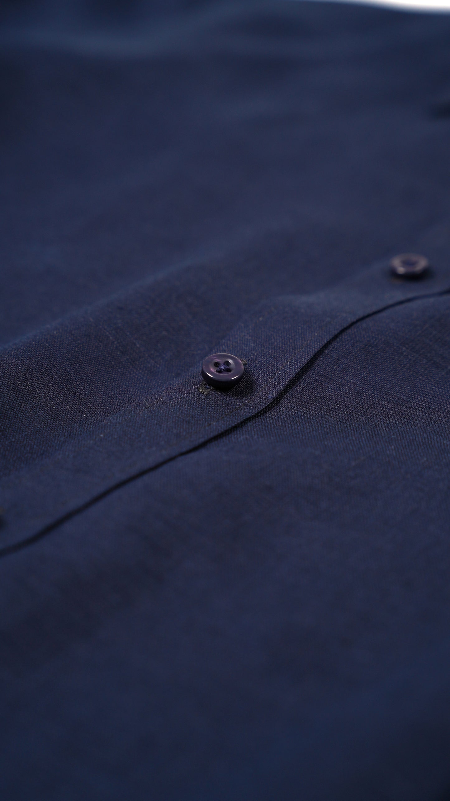Linen Ease Shirt — Breathable 3D-Tailored Comfort (Navy)