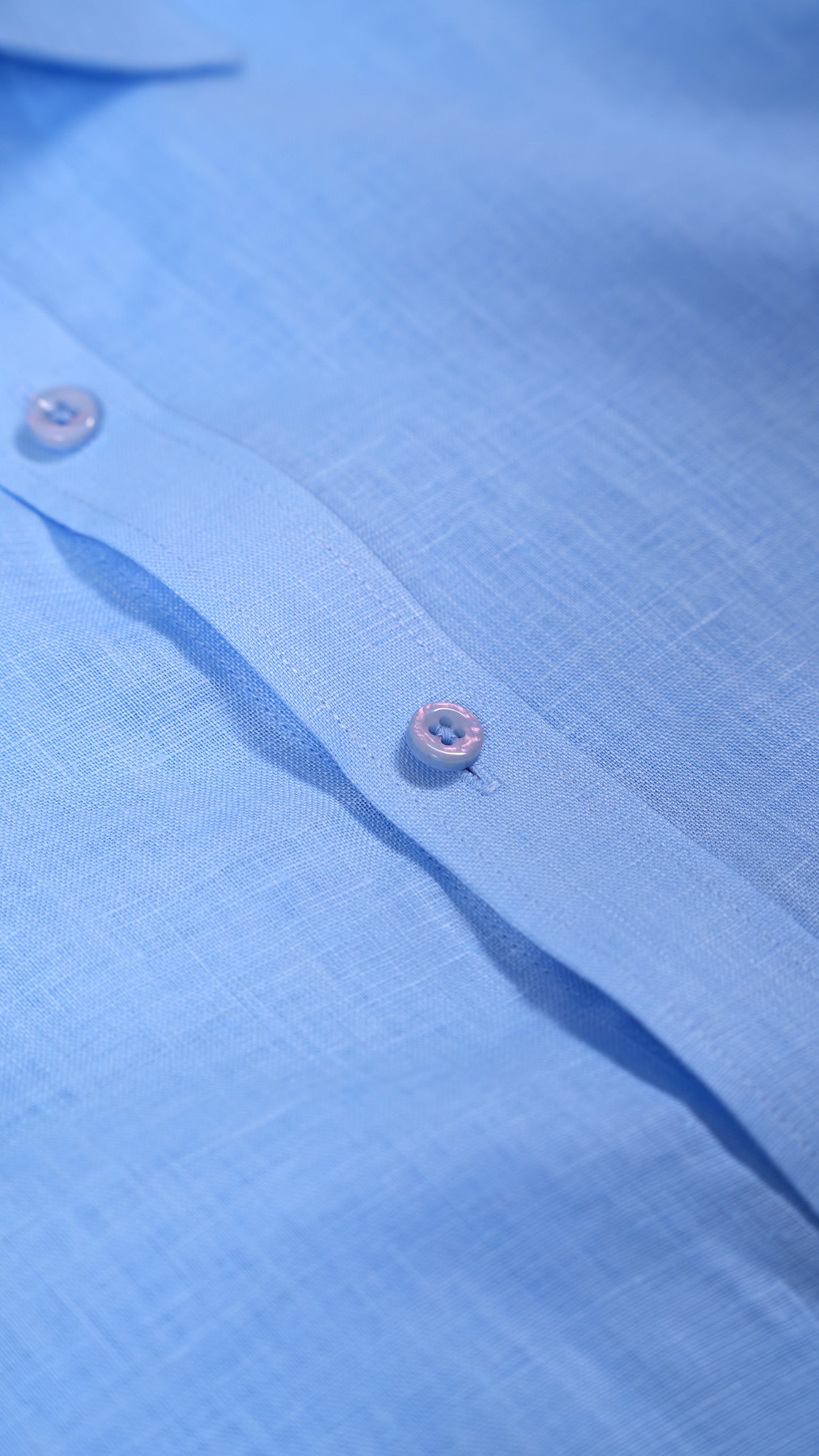 Linen Ease Shirt — Breathable 3D-Tailored Comfort (Baby Blue)
