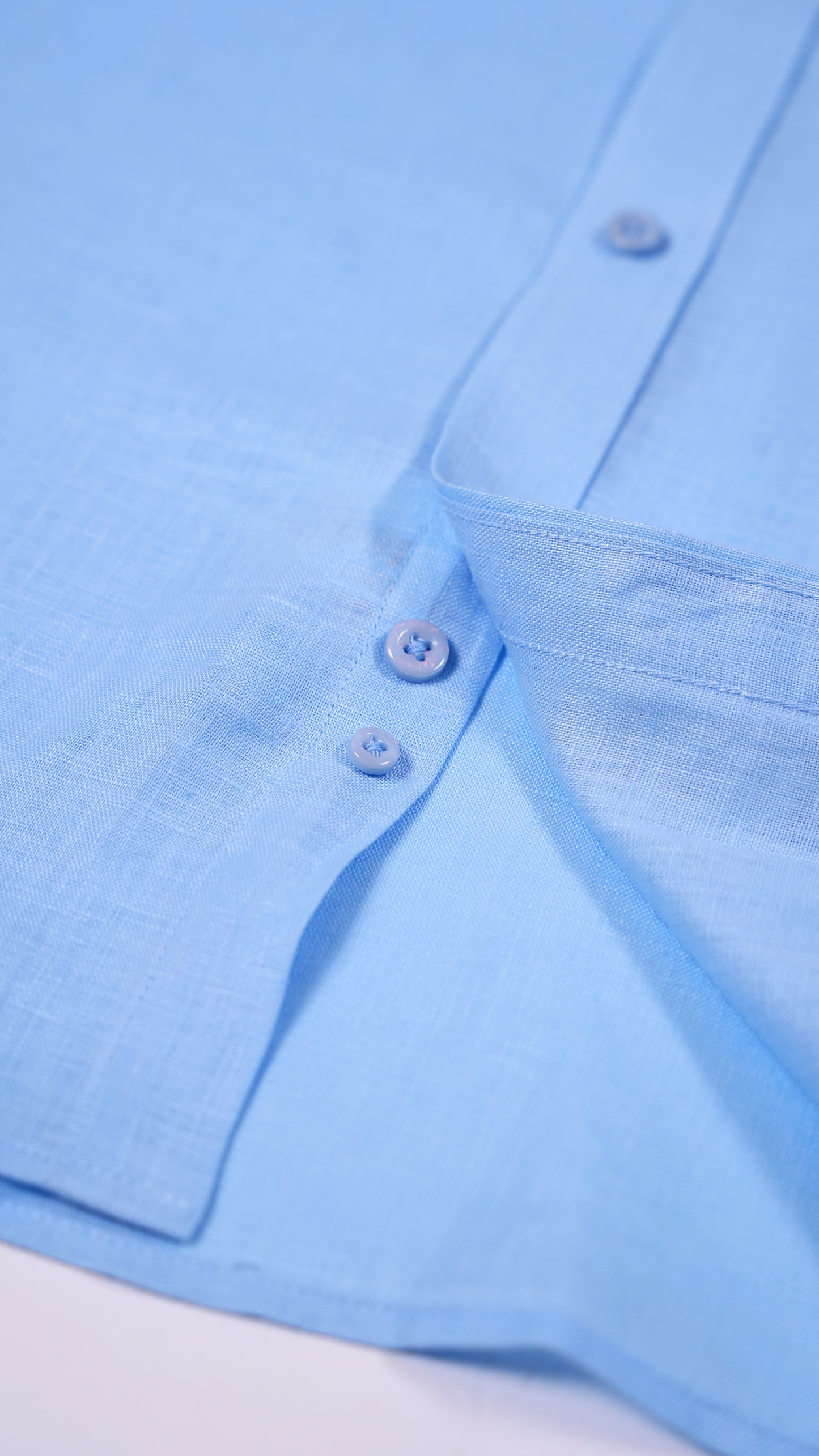 Linen Ease Shirt — Breathable 3D-Tailored Comfort (Baby Blue)