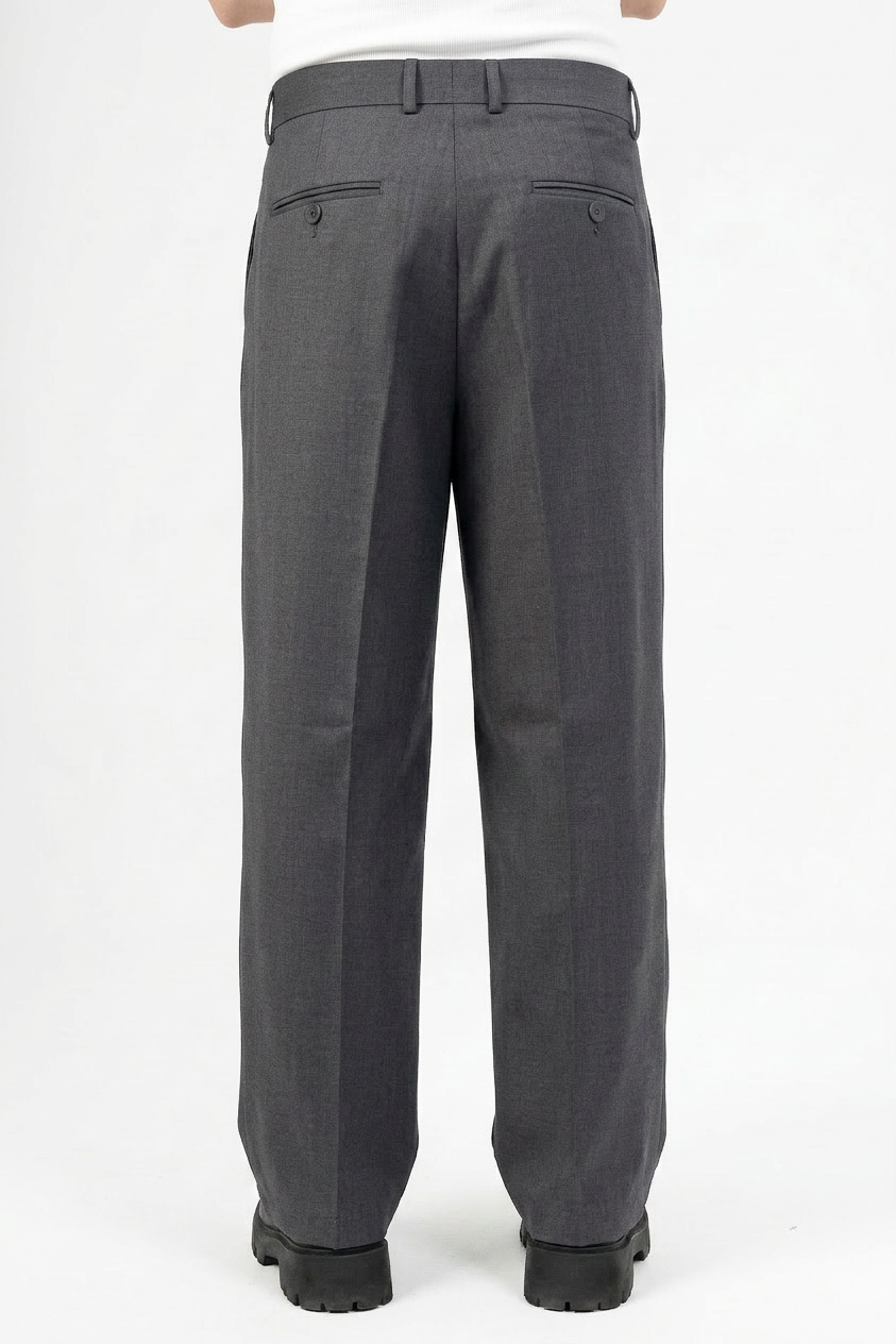 Essential Pleated suite pants (Gray)